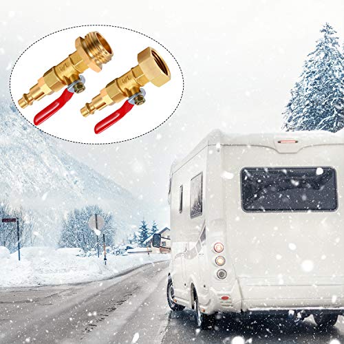 image for Hotop Winterize Adapter with 1/4 Inch Male Quick Connecting Plug and 3