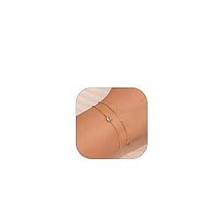 Poxtex Gold Zircon Bracelets for Women No Tarnish
