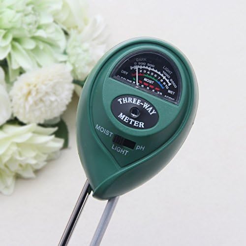 Loair 3 in1 Flowers Plant Soil PH Tester - Moisture Light Meter hydroponics Analyze - Good for Gardener or Planter Both Indoor and Outdoors (No Battery needed)