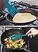 StarPack Basics Silicone Turner Spatula/Slotted Spatula, High Heat Resistant to 480°F, Hygienic One Piece Design, Non Stick Rubber Kitchen Utensil for Fish, Eggs, Pancakes, Wok (Teal Blue)
