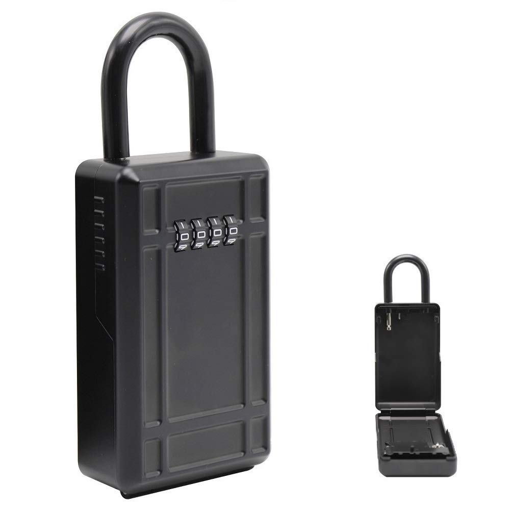 Bosvision Key Lock Box, Detachable shackle design, 4 Digit Combination