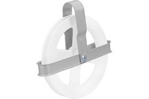 Garneck Clothesline Pulley 6 Inch Outdoor Pulley with Nylon Material and Fastening Device for Laundry Line