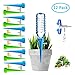 Plant Self Watering Spikes Bulbs Globes Stakes System,Vacation Plant Waterer Nannies Pot Self Drip Irrigation Slow Release Devices Care Your Indoor & Outdoor Home and Office Plants (12pack)