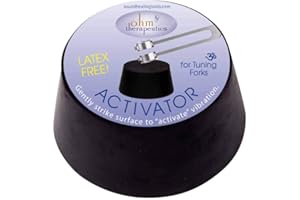 THERE'S NO PLACE LIKE OHM Ohm Therapeutics Tuning Fork Activator (Large with center hole) for Energy Healing and Sound Therapy, Latex-free