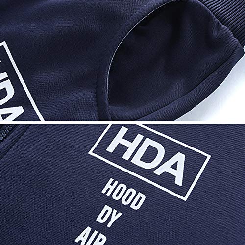 MANTORS Men's Full Zip Tracksuit Casual Jogging Sweatsuits Activewear 2 Piece Set EM75 Blue 2XL