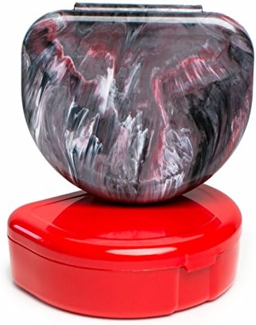 Elegancia Orthodontic Retainer Case 2pk Designer Marble Colors, Out Of Orbit