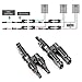 PowMr 2 Pair/4 Pcs MC4 Branch Connectors MC4 Connectors Y Connector - in Pair MMF+FFM for Parallel Connection Between Solar Panels