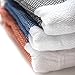 Gute Turkish Bath Beach Hammam Towels, Large Hammam Towel Wrap Pareo Fouta Throw Peshtemal Towel Set of 6 100% Natural Turkish Cotton Foua Blanket Set (Lily)