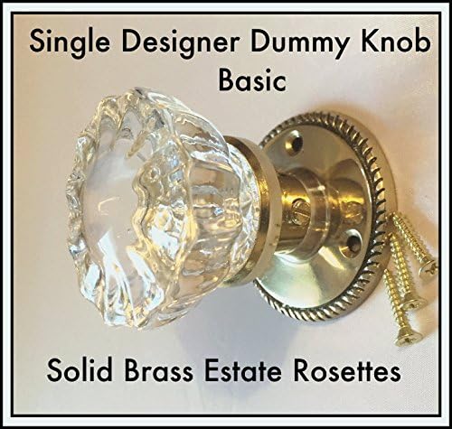 Oversized Single Designer Knob Crystal Knob Pull for BiFold, Wardrobe, Closed French Door and Decor Projects. ((A) Basic-Five Step)
