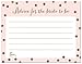 MyExpression.com 48 Cnt Faux Gold Glitter Dots Bridal Advice Cards (Pink)