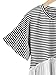 ROMWE Women's Loose Ruffle Hem Short Sleeve High Low Peplum Blouse Top Striped Large