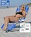 Ostrich 3 N 1 Beach Chair/Lounger Stripe with Removeable Side Tray