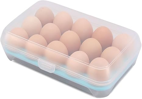 Amazon Kindoyo 卵のための気密箱冷蔵庫の卵の容器プラスチックの単層貯蔵容器 キッチンストッカー オンライン通販