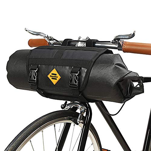 Goobo  Bike Handlebar Front Bag, Waterproof 3L-7L Adjustable Large Capacity Cycling Handbar Storage Basket Bags Bicycle Accessories