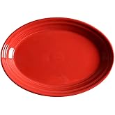 Fiesta 9-5/8-Inch Oval Platter, Scarlet