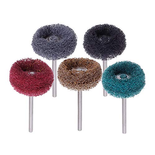 100 Pack Abrasive Wheels, Rocaris 1" (25mm) Abrasive Buffing Polishing