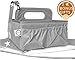 Diaper caddy organizer & changing pad- easy storage and portable for travel. Great for nursery room. Excellent baby shower gift set. Neutral unisex grey color