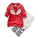 EFINNY Baby Girl Thicken Velvet Clothing Set Cute Cartoon Newborn Sweatshirt Winter/Fall Toddler Girl Outfits Long Sleeve Pants Set