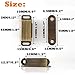 Cabinet Door Catch with Strong Magnetic, 1.2mm Thickness Furniture Latch 10 lbs, Bronze (Pack of 2)