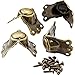 Antique Brass Plated Center Corner Trunk Hardware, Set of 4