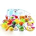 Biulotter 57 Pcs Play Food Set, Durable Pretend Food Playset Kitchen Cooking Set Plastic Foods Vegetable Toy Set for Kids Toddlers Play Kitchen Playset Accessories Gift Toy for Educational Learning