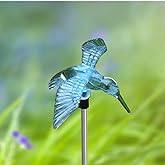 Outdoor Solar Garden Stake Light - Color Changing Decorative LED Stake Lamp In-ground Landscaping Lighting for Garden Patio Yard Lawn Pathway Flower Bed Decor Decorations Figurine Hummingbird