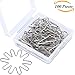 Aneco 100 Pieces Fusible Temperature Nichrome Ornament Hanger Wires U Hooks with Storage Box for DIY Crafts,Hanging Jewelry