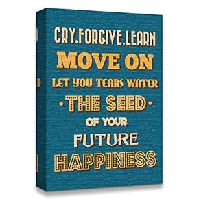 Canvas Wall Art Inspirational Words for Office Painting Artwork for Home Prints Framed - 12x18 inches