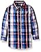 American Hawk Boys' Long Sleeve Plaid Sport Shirt