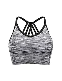 Sujetador deportivo con tiras acolchado extraíble Taymanso Sujetador de yoga de entrenamiento cómodo ...