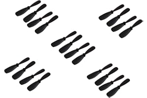 Propeller Props, 20pcs Propeller Blades UAV Propeller is Used for Remote Control Glider. The Nylon Mini Propeller is 1.8 Inches Long and The Center Hole is 0.03 Inch skrnrhrery (Black)