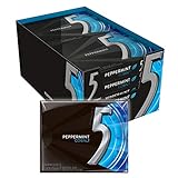 5 Gum Peppermint Cobalt Sugarfree Gum, 15 Piece (10 Pack)
