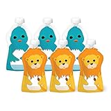 Squooshi Reusable Food Pouch - Small 6 Pack