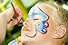 Face Paint Kit for Kids and Adults - 12 Colors XL Set 1 Glitter 1 UV Glow Color