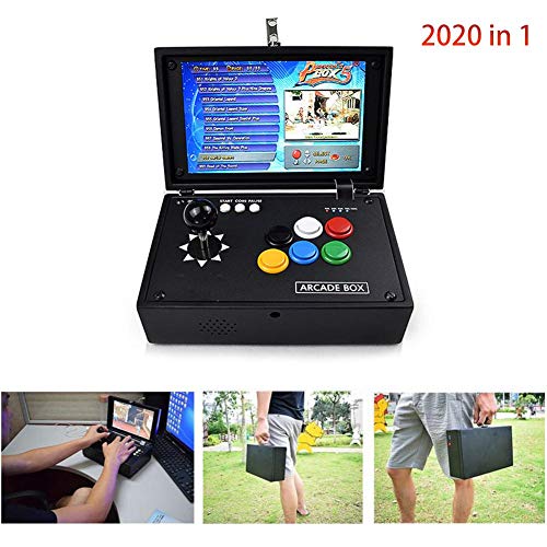 Topaty Portable 10" Screen 2177 in 1 Arcade Game Machine Retro Console with Arcade Joystick 3.5mm Audio Output Support HDMI Jamma Output