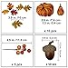 Winlyn 110 Pcs Artificial Autumn Gourds, Mini Pumpkins, Pine Cones, Leaves, Acorns and Berries Fall Decorating Kit Thanksgiving Halloween Party Decor