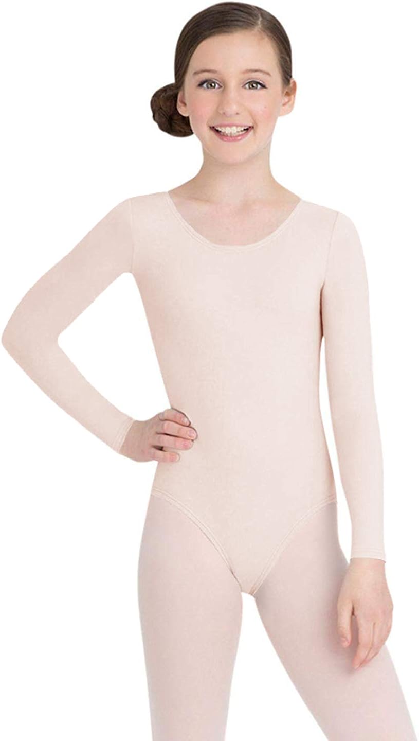 Capezio Girls' Team Basics Long Sleeve Leotard: Clothing