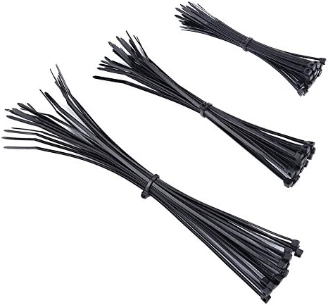 300 Pack 4 6 8 Inch Self-Locking Nylon Cable zip Ties,Eternal Faith Heavy Duty Zip Ties Nylon Wire Cable Ties Strength Plastic Multipurpose Cable Ties Reusable Zip Ties for Organization/Management