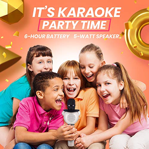 KaraoKing Karaoke Microphone for Kids Wireless, Bluetooth Karaoke