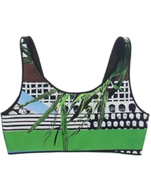 Harvest Ritual Reversible Neoprene Bikini Top Muli Color