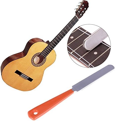 AMZT –Guitar File Stainless Steel - Guitar Fret Crowning Luthier File Stainless Steel Narrow Dual Cutting Edges