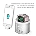 Oittm Charging Stand for Apple Watch Series 4 [2 in 1 Bracket Power Dock] 4-Port USB Charging Station w/Phone Holder for iPhone Xs, Xs Max, Xr, X, 8 Plus, 7, 6 Plus, iWatch 4/3/2/1 (Grey)