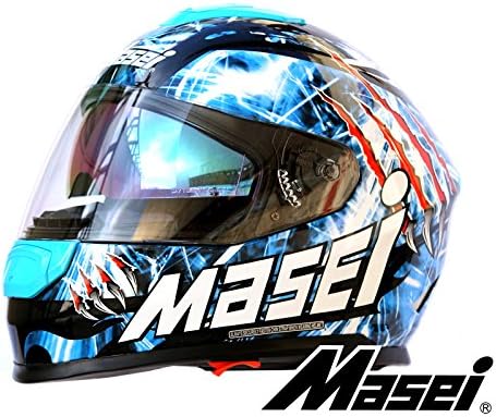 Masei Motorcycle/Snowmobile Dual Visor Modular Helmet DOT ECE Approved