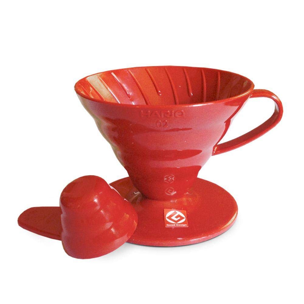 Hario VD-01R 1-Piece Plastic Coffee Dripper, Red — image 1