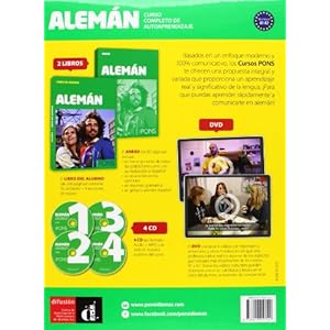 Curso Pons Aleman A1 + A2 + 4CD (Audio MP3) + DVD 2014 (Spanish Edition)