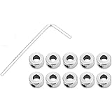 10 Pcs Shaft Collar Electroplate Ferronickel Shaft Lock Collar Ring Carbon Steel Hex Fixed Buckle DIY Technology Making Model