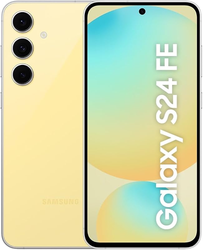 Galaxy S24 FE 128GB Yellow EU 16,91cm (6,7") OLED Display, Android 14, 50MP Triple-Kamera (SM-S721BZYDEUE) - [Versiones italiano, húngaro, polaco, rumano, austriaco y suizo]