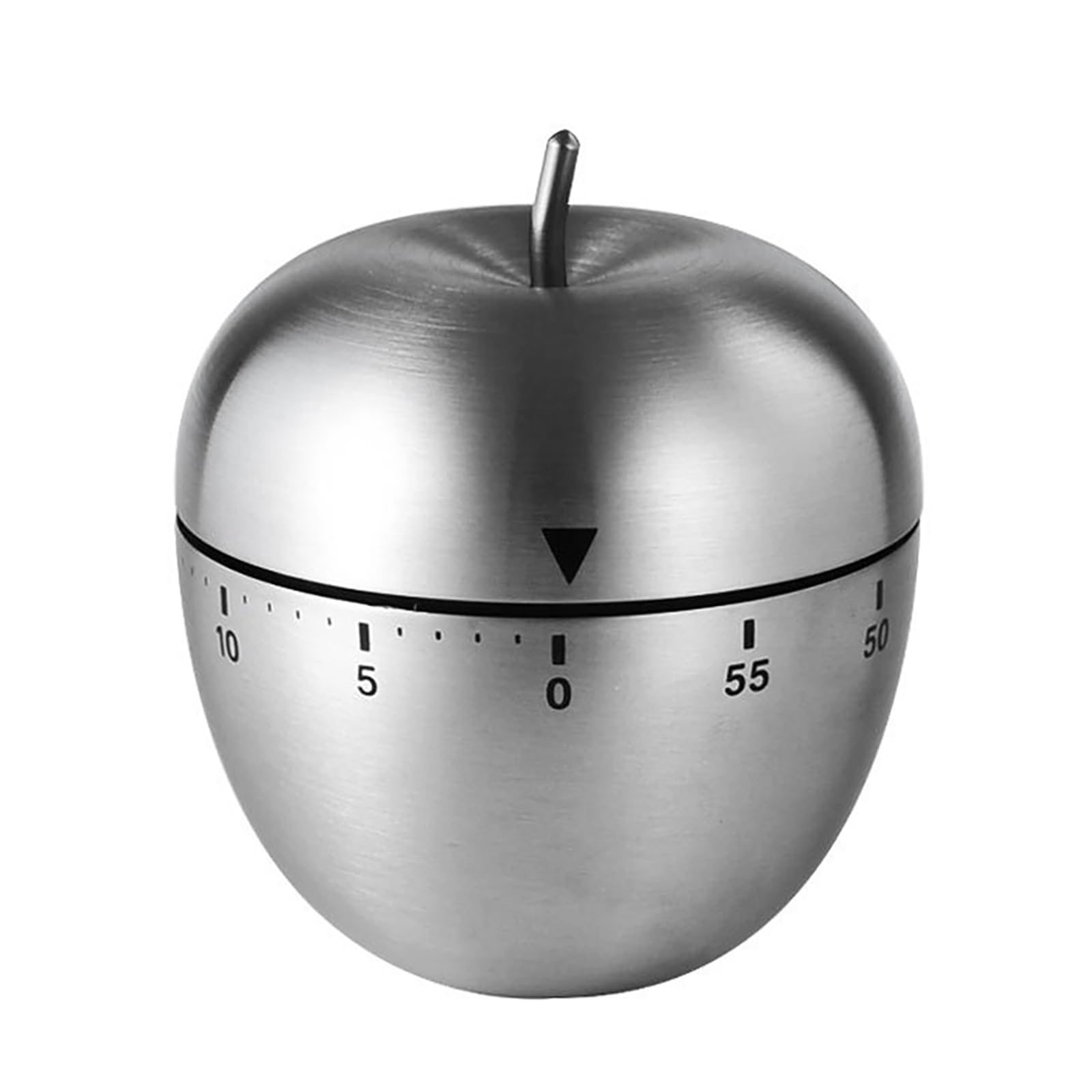 Mobxpar Mechanical Kitchen Timer Apple Stainless Steel Kitchen Timer Apple Shaped Funny Timer Kitchen