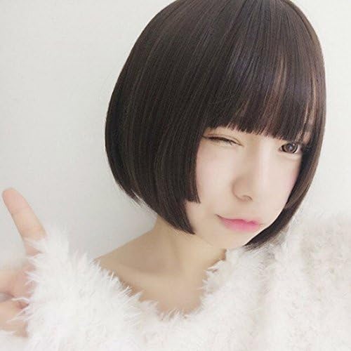 ウィッグ フルウィッグ ショートボブ ストレート 前髪 可愛い 甘い ネット付 B074dtt7wd 750円 セール開催中最短即日発送 新作 人気 送料無料 激安 お買い得 キ フト