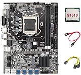 Oikabio B75 ETH Mining Motherboard 8xPCIe USB Adapter LGA1155 G1610 CPU view 1